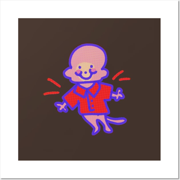 Red Shirt Monkey! Wall Art by Kenners